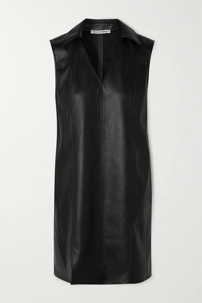 leather like dress Joyful Faux Leather Dress – The Pretty Fox Boutique LLC main image 1