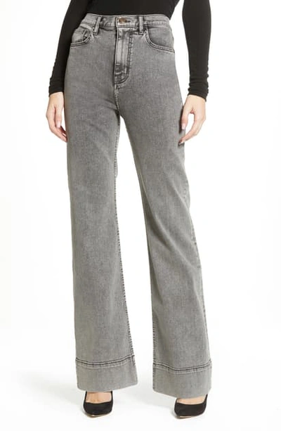 Current Elliott Current/elliott The 5-pocket Maritime Wide-leg Jeans In Smoke Wash