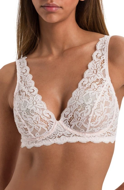 Hanro Moments Soft Cup Stretch-woven Bra In White