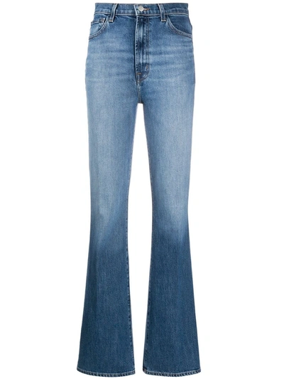 J Brand Jules High Rise Straight Jeans In Blue