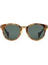 Gucci Round-frame Acetate And Metal Sunglasses In Orange