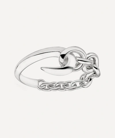 Shaun Leane Silver Hook Chain Ring