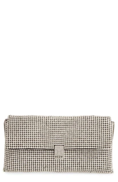 Reiss Albany Crystal Embellished Clutch In Silver