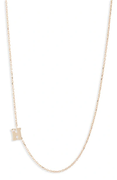 Anzie Diamond Initial Necklace In H