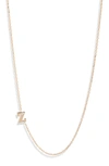 Anzie Diamond Initial Necklace In Z