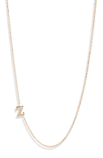 Anzie Diamond Initial Necklace In Z