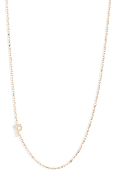 Anzie Diamond Initial Necklace In P