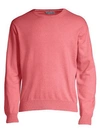 Peter Millar Crown Crafted Crew Neck Sweater In Cape Red