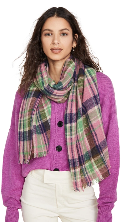 Isabel Marant Women's Kuzanne Plaid Scarf In Pink