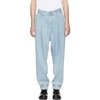 Hed Mayner Weite Jeans Mit Bundfalten In Blue