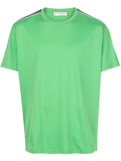 Givenchy Contrasting Strap T-shirt In Bright Green
