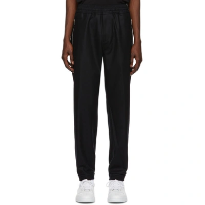 Givenchy Black Wool Lounge Pants In 001 Black
