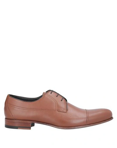 A.testoni Lace-up Shoes In Brown