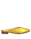 Alexa Chung Mules And Clogs In Gold