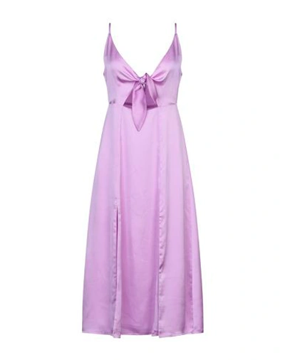 Glamorous Midi Dress In Lilac