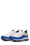 Nike Air Max 97 Sneaker In White/ Game Royal/ Pink Gaze