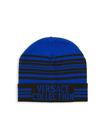 Versace Logo Stripe Hat