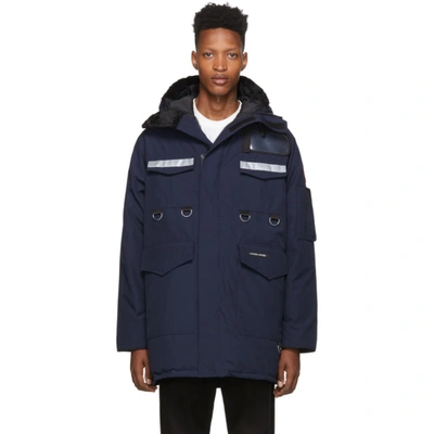 Junya Watanabe X Canada Goose Four-pocket Coat In Blue