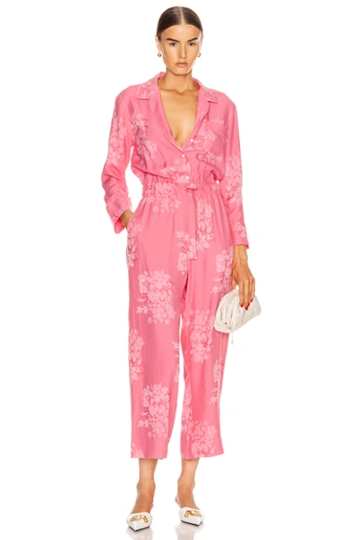 Icons Objects Of Devotion Draper Jumpsuit In Shadow Rose