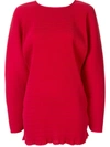 Christopher Esber Oversized Cocoon Top In Red