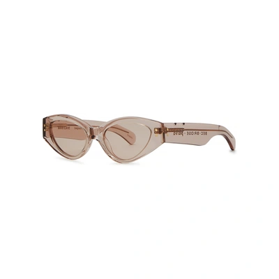 Pared Eyewear X Bec & Bridge Rave Cave Blush Cat-eye Sunglasses In Crystal And Other