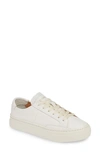 Soludos Ibiza Platform Leather Sneakers In White