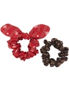 Fendi Two-piece Set Of Hairbands In Red
