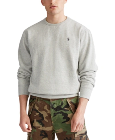 Polo Ralph Lauren Men's Double-knit Crewneck Sweatshirt In Andover Heather
