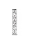 Maria Tash Square Diamond Pavé Bar Threader In White Gold