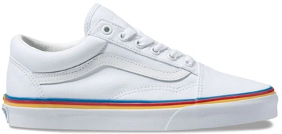 Pre-owned Vans  Old Skool Rainbow Foxing Pride 2019 (w) In True White