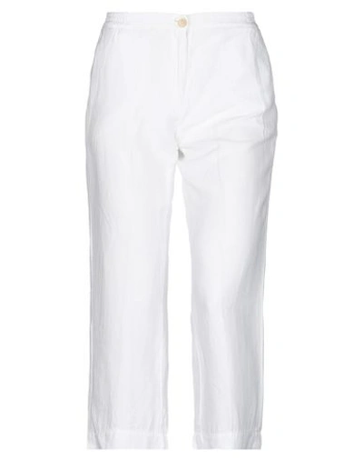 Massimo Alba Cropped Pants In White