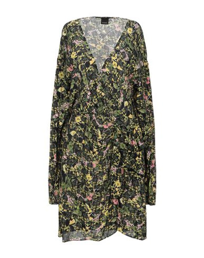 Pinko Short Dresses In Military Green