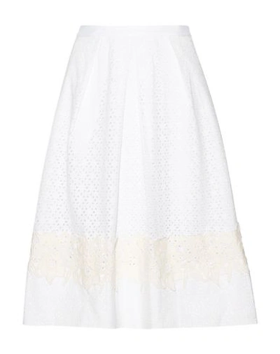 Draper James Midi Skirts In White
