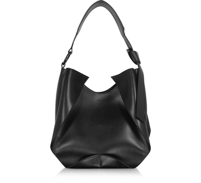 Giaquinto Handbags Giselle Leather Shoulder Bag In Noir