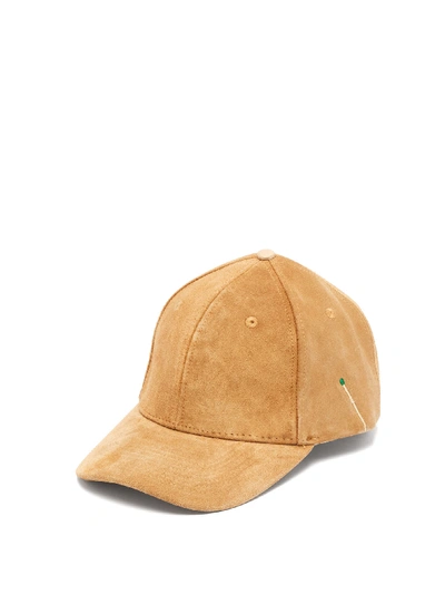 Nick Fouquet Suede Baseball Cap In Brown