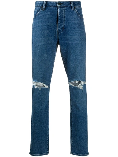 Neuw Ray Cotton-blend Tapered-leg Jeans In Blue