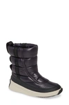 Sorel Women's Out N About Mid Puffy Boots Women's Shoes In Black Fabric