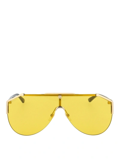 Gucci Yellow Mask Sunglasses