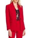Vince Camuto Plus Size One-button Notch-collar Blazer In Tulip Red