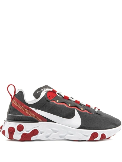 Nike React Element 55 Sneakers In Black