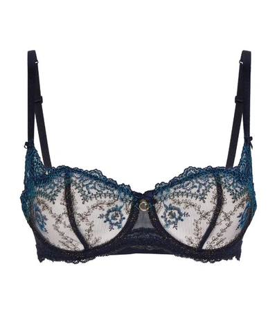 Aubade Paris Belle D'ispahan Half-cup Bra In Blue