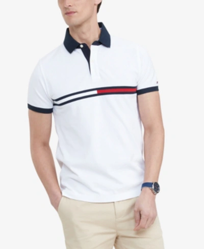 Tommy Hilfiger Mens Adaptive Polo Shirt with Magnetic Buttons Custom Fit