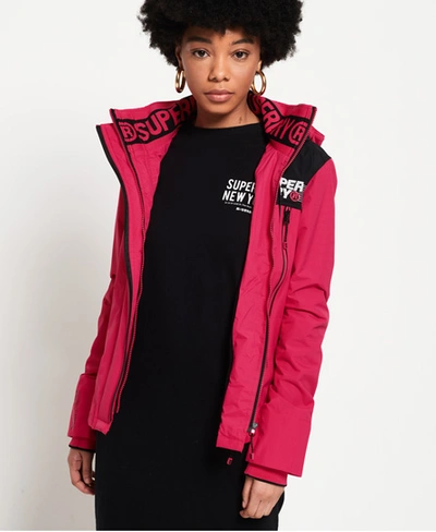 Superdry Arctic Colour Block Velocity Sd-windcheater Jacket In Pink