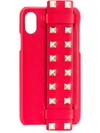 Valentino Garavani Rockstud Strap Iphone X Case In Red