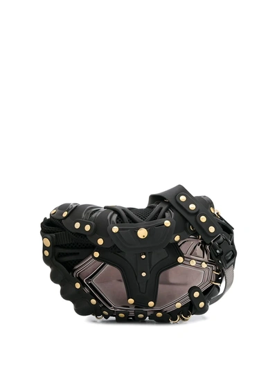 Innerraum Stud Embellished Belt Bag In Black