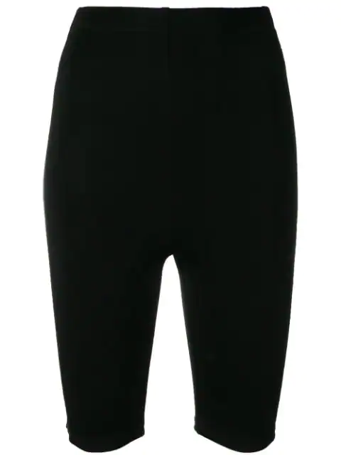 black high waisted cycling shorts