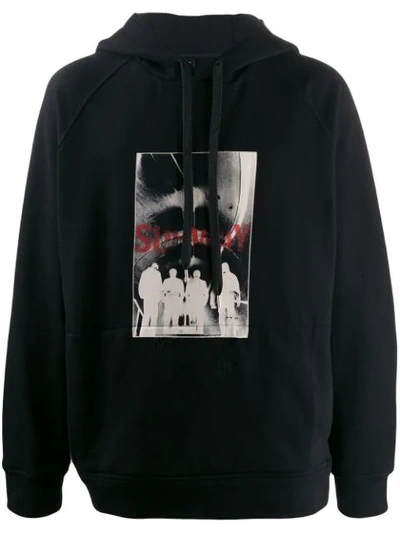 Neil Barrett Subway Print Hoodie Black