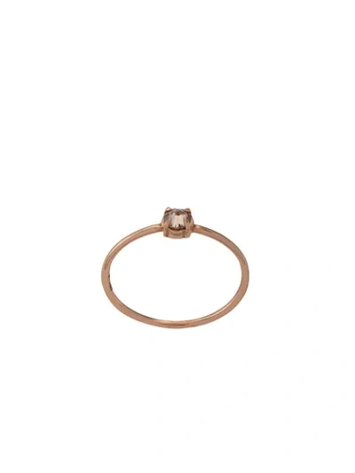 Eva Fehren 18kt Rose Gold Diamond Solitaire Ring