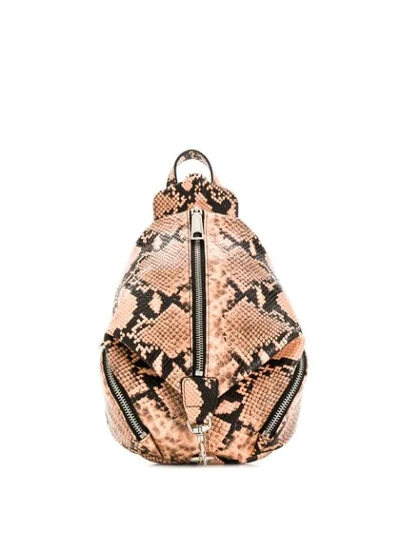 Rebecca Minkoff Backpack In Rose-pink Leather