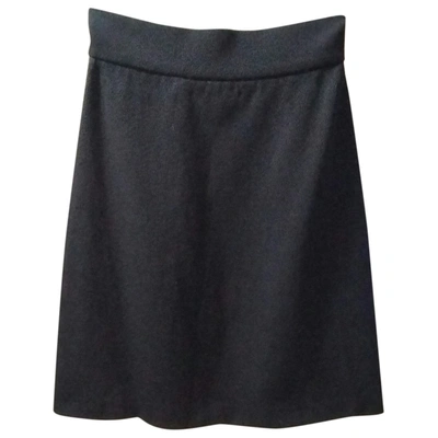 Pre-owned Miu Miu Wool Mid-length Skirt In Blue
